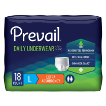 Prevail® Unisex Incontinence Underwear, Extra Absorbency, Large (44" - 58")