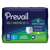Prevail® Unisex Incontinence Underwear, Maximum Absorbency, Large (44" - 58")
