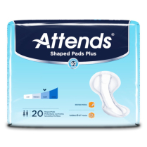 Attends® Shaped Pads Plus, 25" x 12"