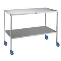 Pedigo&reg; Instrument Table w/Shelf, Stainless Steel