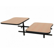 MPT Adjustable Folding Wall Table, 2 Seater - EM2622*2SS