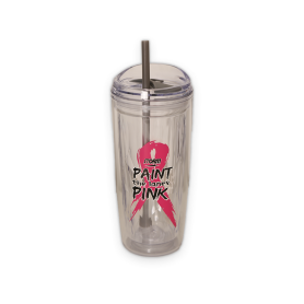 PTLP 16OZ CLEAR GEO TUMBLER