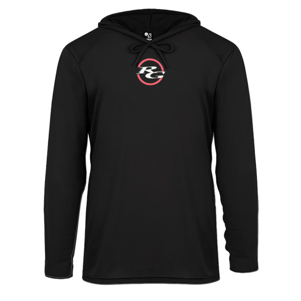 RG RETRO LONG SLEEVE HOODED TEE (BLACK)