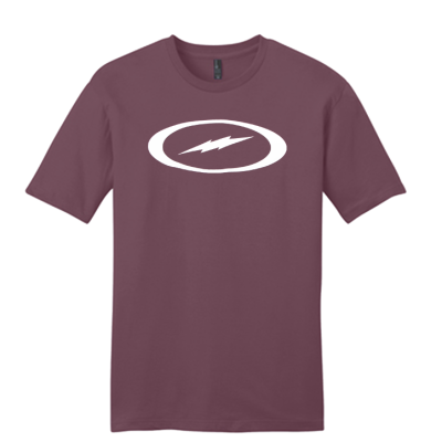 STORM OVAL BOLT TEE PLUM
