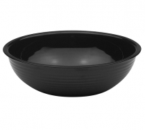 RSB6CW Ribbed bowl 6" black