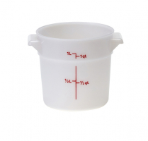 RFS1 Container round 1qt white
