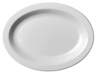 120CWP Oval platter 12" white