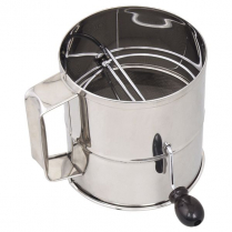 1260 Flour sifter, rotary 8 cups s/s
