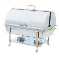 46051 Classic brass roll top chafer