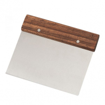 574269 Dough scraper 5x7" w/wood hndl