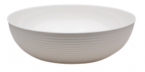 RSB12CW Round ribbed bowl 12" white