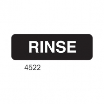 4522 Rinse sign