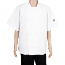 J005-L K&S Chef jacket short sleeve white LG