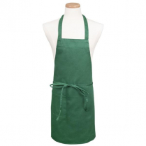 601BAC Professional bib apron w/pocket kelly green