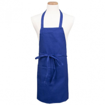 601BAC Professional bib apron w/pocket royal blue