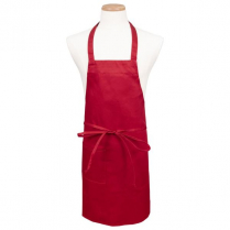 601BAC Professional bib apron w/pocket red