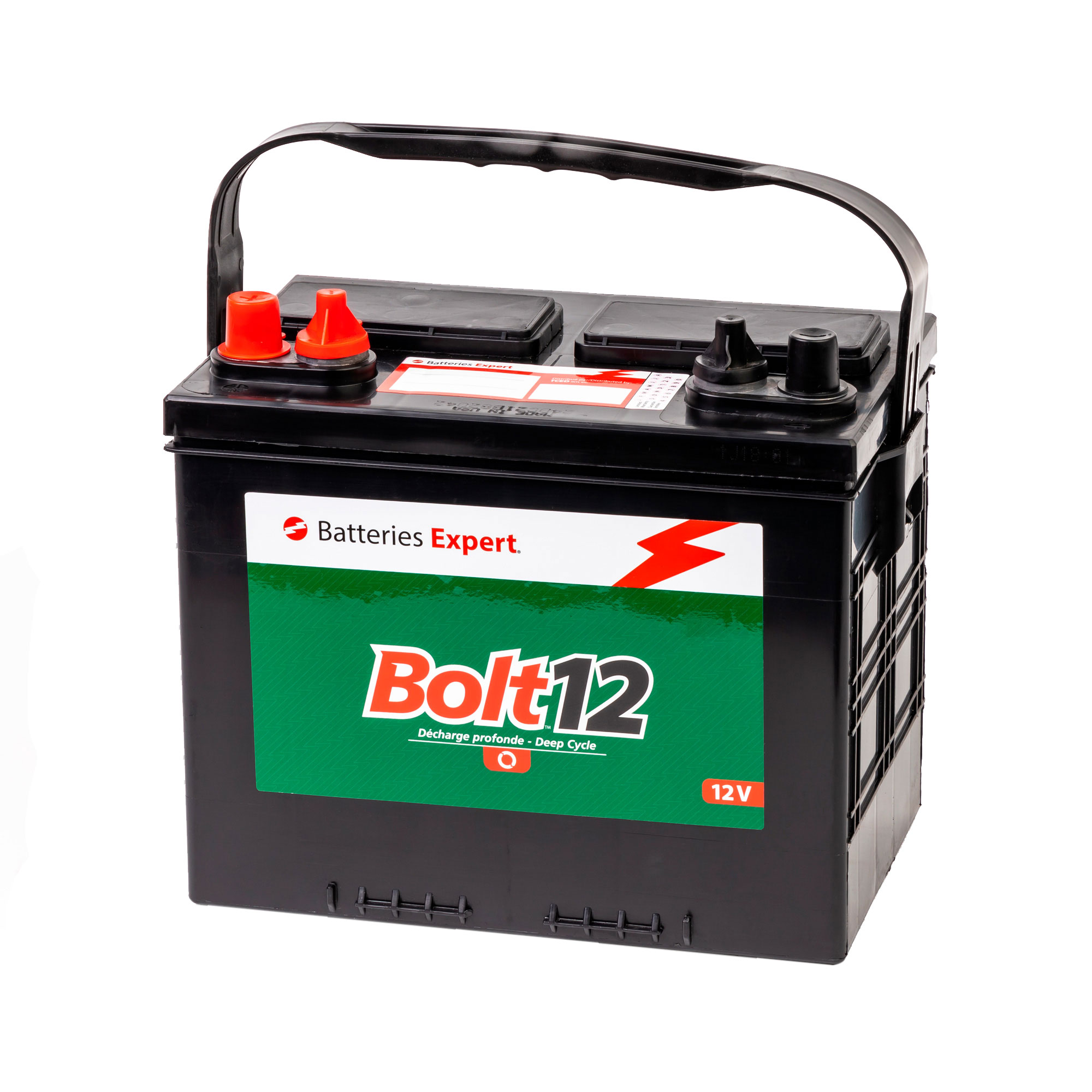 Boîte de batterie 12 V, groupe 24-27 pour l'extérieur avec 1 paire de  prises accessoires 12 V et disjoncteurs de réinitialisation manuelle pour