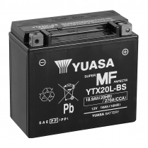 YTX20L-BS   Motorsports Battery AGM 12V 18Ah 270CCA (Acid Bottle Supplied)
