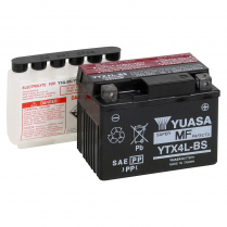 YTX4L-BS   Motorsports Battery AGM 12V 3Ah 50CCA (Acid Bottle Supplied)