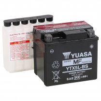 YTX5L-BS   Motorsports Battery AGM 12V 4Ah 80CCA (Acid Bottle Supplied)