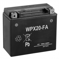 WPX20-FA   Motorsports Battery AGM 12V 18Ah (Factory Activated)