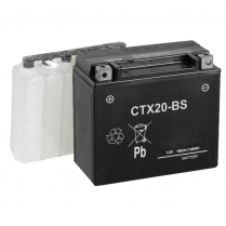 CTX20-BS   Batterie de sports motorisés AGM 12V 18Ah (bouteille d'acide incluse)