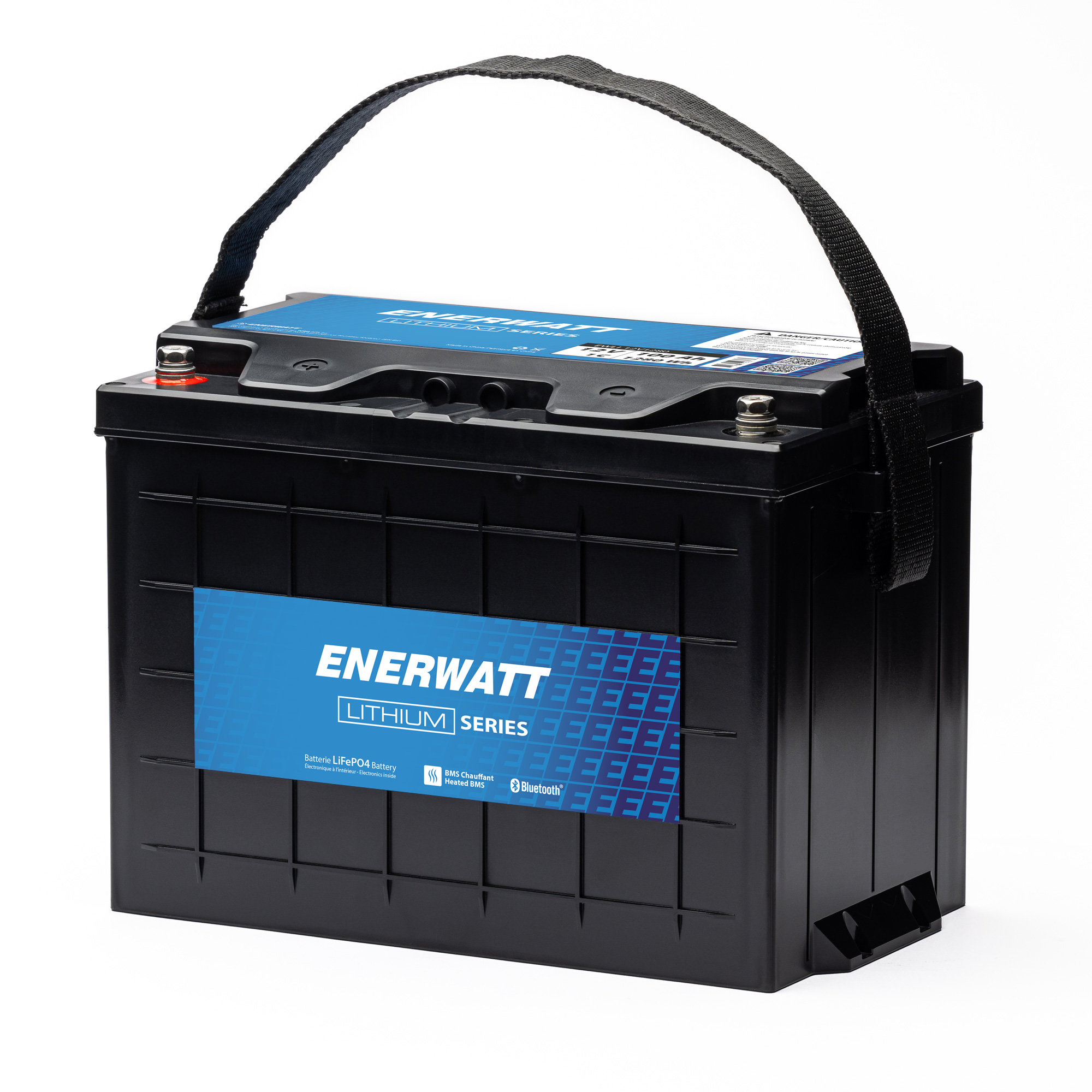 EWLI-12V1280 LiFePO4 Battery 12V 100Ah 1C Bluetooth and Heated