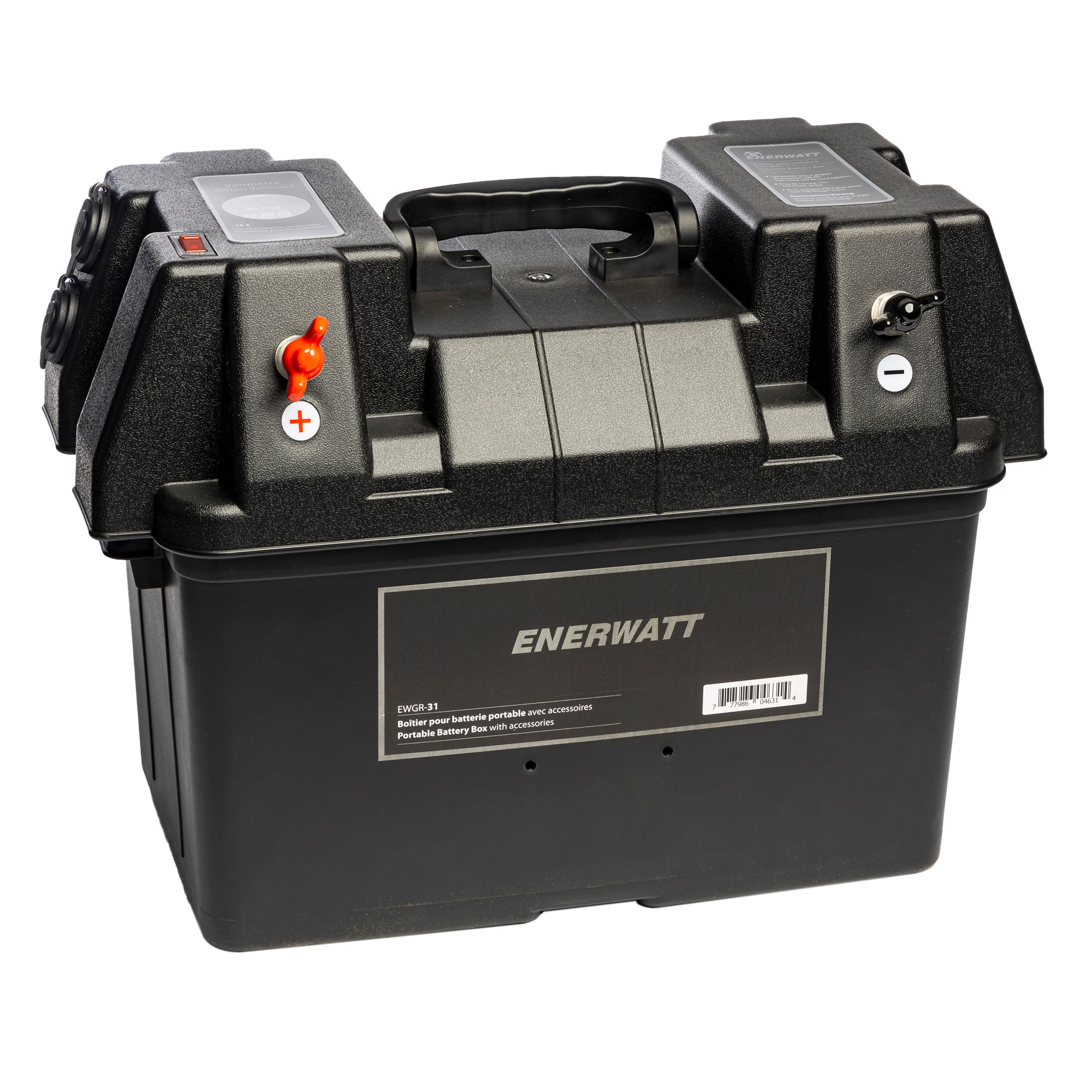 EWGR-31 GR 31 Battery Box with Two 12V Outlets, USB and Voltmeter Batteries  Expert