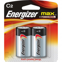 E93BP2   C Alkaline Battery Energizer Max (Pkg of 2)
