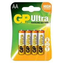 GP15AU-C4   Pile alcaline AA 1.5V GP Ultra (carte de 4)