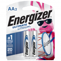 L91BP2   BATT ENERGIZER ULTIMATE LITHIUM AA PKG 2