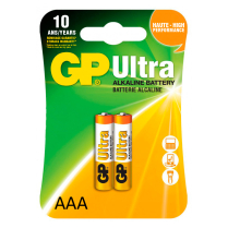 GP24AU-2UE2   Pile alcaline AAA GP Ultra (Carte de 2)