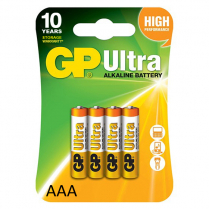 GP24AU-2UE4   Pile alcaline AAA GP Ultra (Carte de 4)