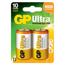 GP13AU-2UE2   Pile alcaline D GP Ultra (Carte de 2)