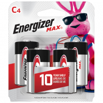 E93BP4   C Alkaline Battery Energizer Max (Pkg of 4)