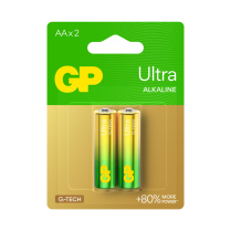 GP15AUETA21-2GSBC2   Pile alcaline AA GP Ultra (Carte de 2)