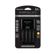 KKJ17KHCA4A   4 Position Charger Ni-MH AA/AAA Panasonic Eneloop Pro - Includes 4 x AA Pre-Charged Batteries