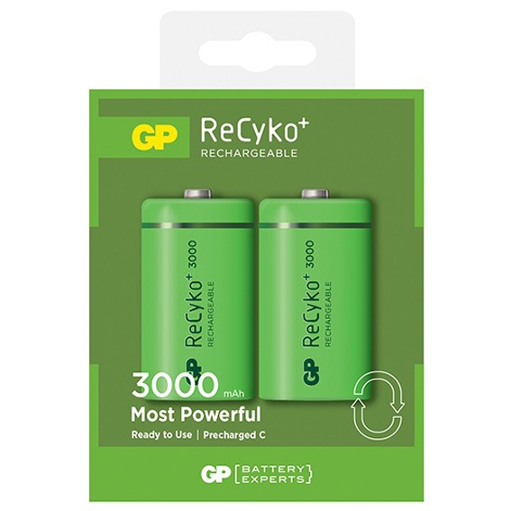 Pile rechargeable C, 2 ReCyko, 3000 mAh
