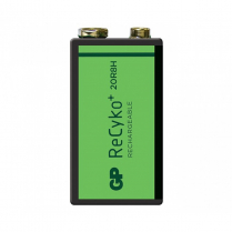 GP20R8HE-2GBLA1   Rechargeble battery format 9V Ni-Mh 8.4V GP (card of  1)