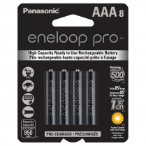 BK4HCCA8BA   AAA Ni-MH 950mAh Rechargeable Battery Panasonic Eneloop Pro (Pkg of 4)
