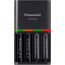 K-KJ55K3A4BA   Chargeur rapide Panasonic 4 heures avec 4 piles AAA Eneloop Pro préchargées