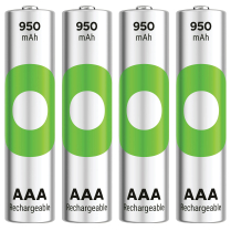 GP100AAAHCER21-2TLB4   AAA Ni-MH 950mAh Rechargeable Battery GP ReCyko (Pkg of 4)