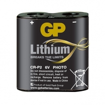 GPCRP2-2U1   Pile CRP2 6V lithium pour caméra photo GP (Carte de 1)