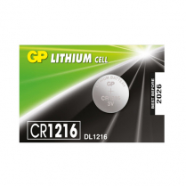GPCR1216-7C5   CR1216 3V Lithium Coin Cell GP