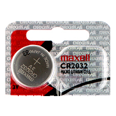 Pile bouton lithium CR2032 MAXELL 3V 210mAh