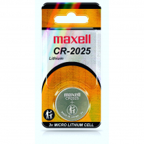 CR2025    3V Lithium Coin Cell Maxell