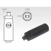 C19   Connector for LBAC/LBDC 5.5 x 2.5 mm 2 Pins