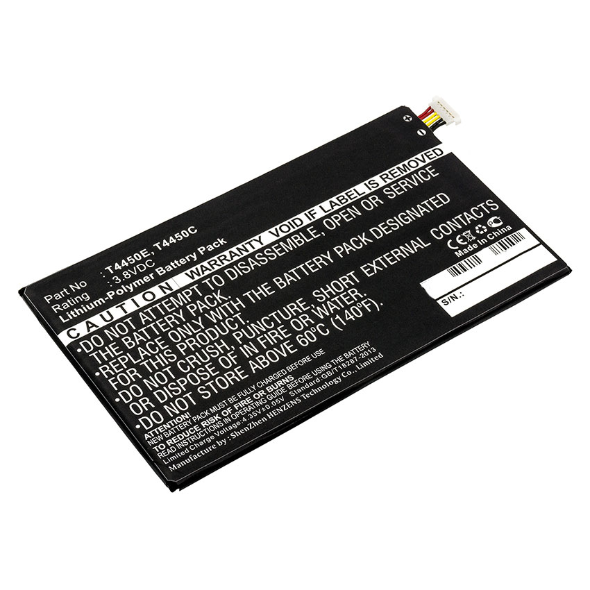 TB-SGT335 Pile de remplacement pour tablette Samsung SM-T335/Tab 4 8.0  4450mAh Batteries Expert