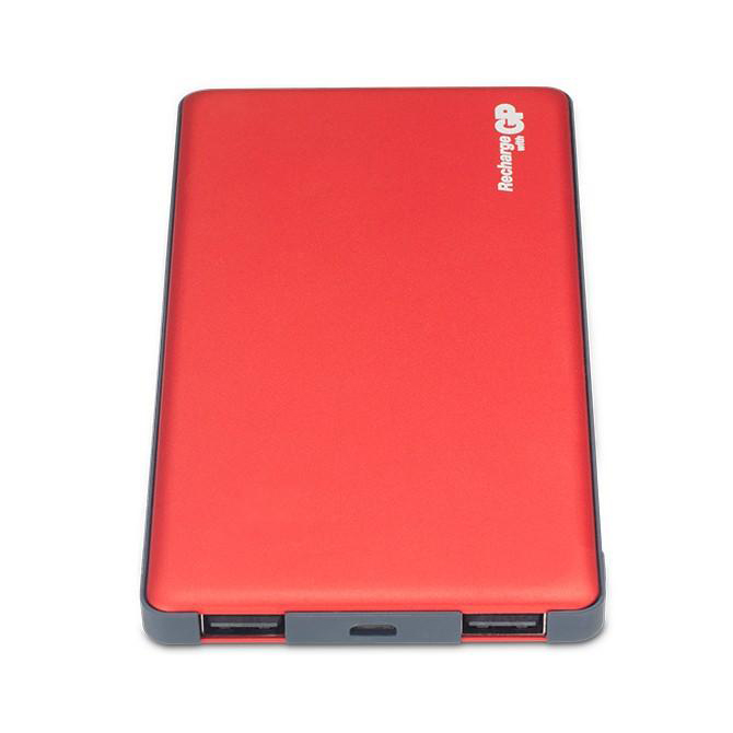 GPMP05MARGB-2B1    Batterie externe / Chargeur USB 2 x 2.1A 5Ah rouge GP