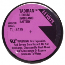 TL-5135   Memory Backup Lithium Battery 3.6V 1700mAh 3-Pin Tadiran